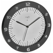 TFA Dostmann 60.3553.10 Orologio da parete analogico rotondo alimentato a batteria AA colore Grigio