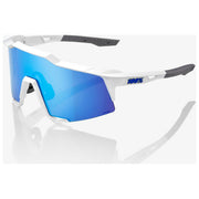 100% 60007-00012 Speedcraft Occhiali da Sole Avvolgenti con Lenti Fotocromatiche e a Specchio Blu Colore Bianco