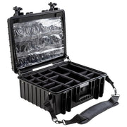 BandW 6000-B-MED Valigetta Custodia Rigida Kit di Emergenza Medica Impermeabile IP67 Polipropilene Temperatura -30 a 80 °C colore Nero