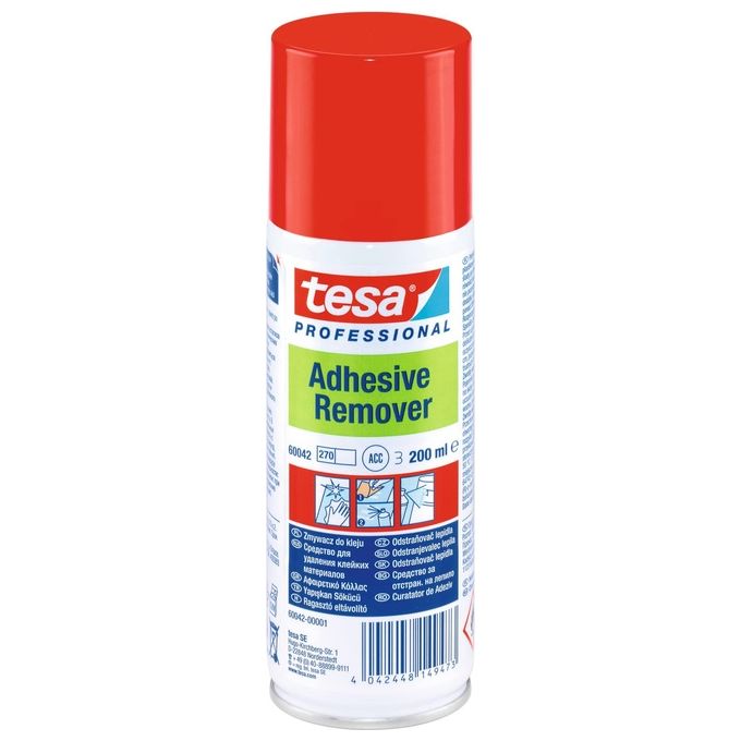 Tesa 60042-00000-01 Spray Rimuovi Colla 200 ml per Plastica Vetro e Metallo colore Trasparente