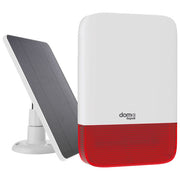 Beghelli 60053 Sirena da Esterno Wireless Alimentazione Solare 10W e Rete 230V Tecnologia LoRa IP65 colore Bianco