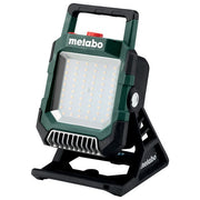 Metabo BSA 18 LED 4000 Faro da cantiere 4000 lm IP54 funzione dimmer e USB 270° angolo di rotazione batteria 18 V CAS colore Verde