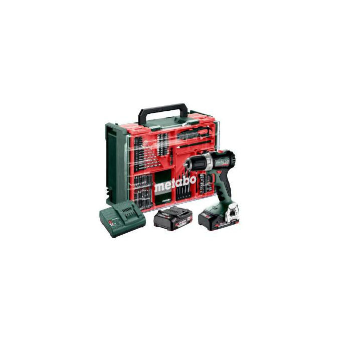 Metabo 613155710 BS 18 L BL Trapano Avvitatore a Batteria 18 V Motore Brushless 2 Batterie 2.0 Ah Li-Ion con Caricatore e Valigetta colore Nero