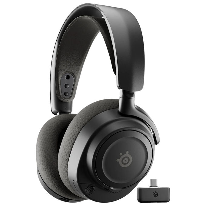 SteelSeries 61744 Arctis Nova 7P Gen 2 Cuffie da gioco Wireless 2,4 GHz Bluetooth 50 ore batteria Driver neodimio Microfono retrattile colore Nero