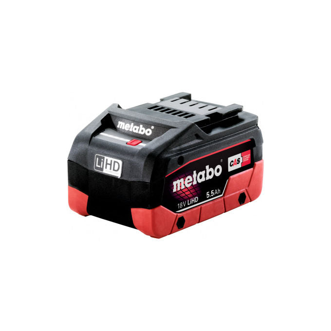 Metabo 4007430334640 Batteria 18 V 5,5 Ah LiHD tecnologia AIR COOLED indicatore di capacita' colore Nero