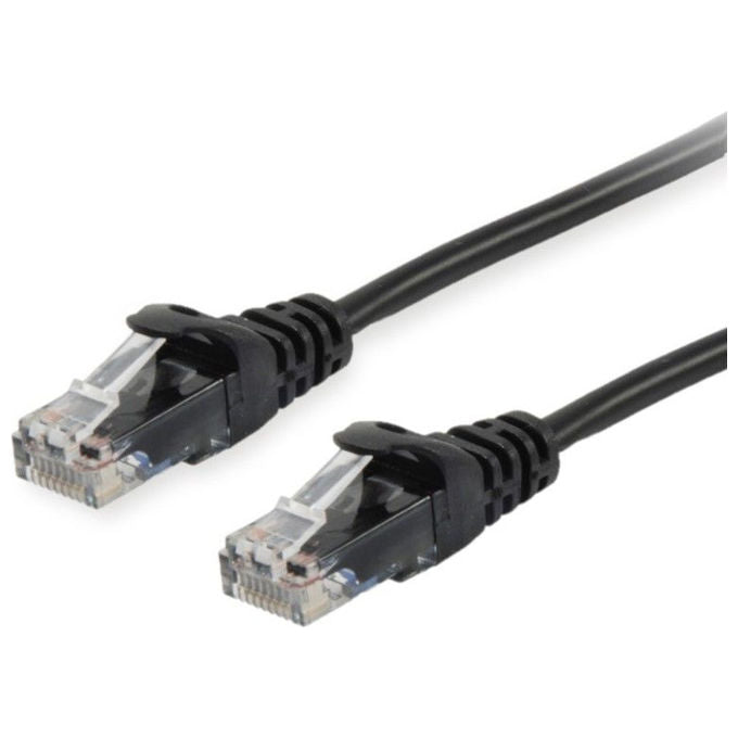 Equip 625455 cavo di rete Cat6 U-UTP 7,5 m RJ-45 connettori dorati 10000 Mbit-s colore Nero