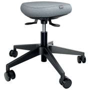 Leitz 65770095 Ergo Sgabello Active con ruote seduta oscillante altezza regolabile da 47 a 60 cm colore Grigio