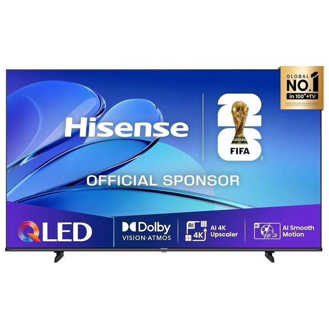 Hisense 65E78Q Smart TV QLED 4K 65'' VIDAA U8 Dolby Vision HDR10+ Dolby Atmos Game Mode Plus colore Nero