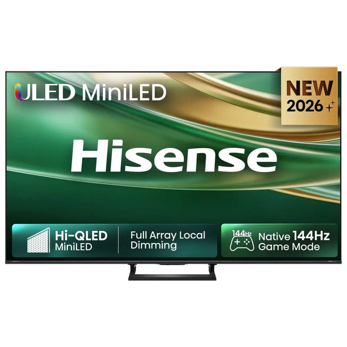 Hisense 65Q8S Q8S TV 65'' MiniLED 4K ULED Smart VIDAA 144 Hz HDR10+ Dolby Vision HDMI 2.1 colore Nero