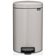 Brabantia 662205-01 NewIcon Kosz peda'lowy 12 l Acciaio Chiusura lenta e silenziosa colore Grigio