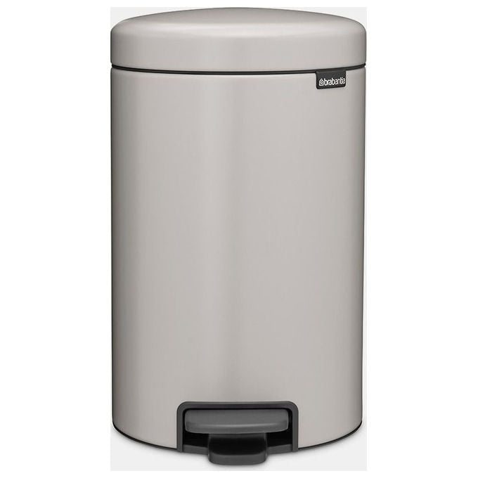 Brabantia 662205-01 NewIcon Kosz peda'lowy 12 l Acciaio Chiusura lenta e silenziosa colore Grigio