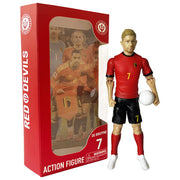 Megableu 678646 Red Devils Figurina di Calcio Articolata 20 cm con 10 Punti di Articolazione colore Nero