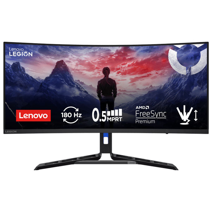 Lenovo 67C7GACBIT Legion R34w-30 Monitor PC 34'' 3440x1440 Pixel 180 Hz colore Nero