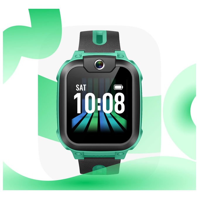 Imoo 6953281008941 Z1 Smartwatch con Telefono 4G Wi-Fi GPS Fotocamera 2 MP Batteria 740 mAh Touch screen 1.3 pollici Risoluzione 240x240 Colore Verde
