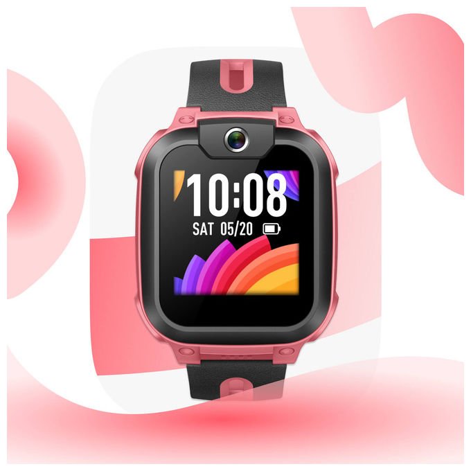 Imoo 6953281008958 Z1 Smartwatch 4G Wi-Fi GPS Touch screen 240 x 240 Pixel colore Grapefruit Red