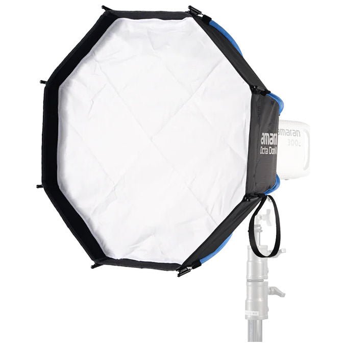 Amaran AM-6977162451015 Octa Dome 60 Softbox Ottagonale 60 cm per Fotografia Ritroto e Interviste con Montatura Bowens colore Nero