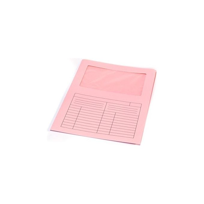 Fraschini Confezione 50 Cartelline con Finestra 120gr Rosa