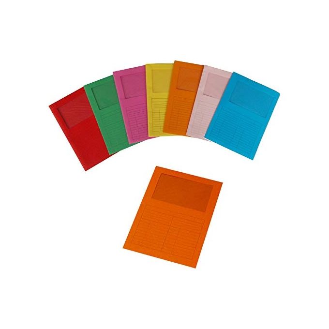 Fraschini Confezione 20 Cartelline con Finestra 200gr Rosso