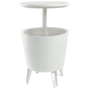 Keter tavolino portaghiaccio COOL BAR in resina 49,5x84,5x49,5h - 30 LT Bianco