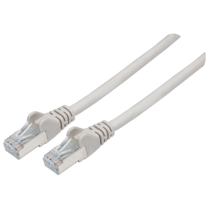 Intellinet 733298 15m Cat6 SFTP cavo di rete S-FTP (S-STP) RJ-45 maschio a RJ-45 maschio placcatura oro cavo in rame AWG 28-7 LSZH colore Grigio