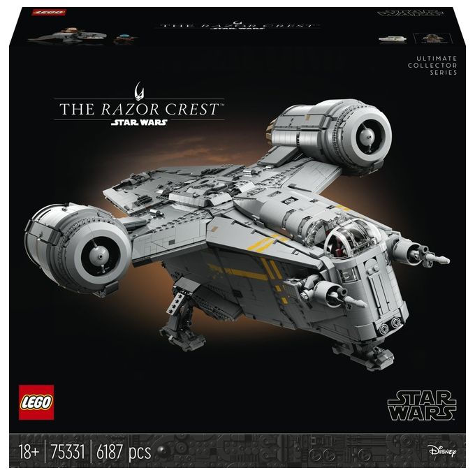 LEGO 75331 Ultimate Collector Series Set da Costruzione Razor Crest 6187 pezzi colore Multicolore