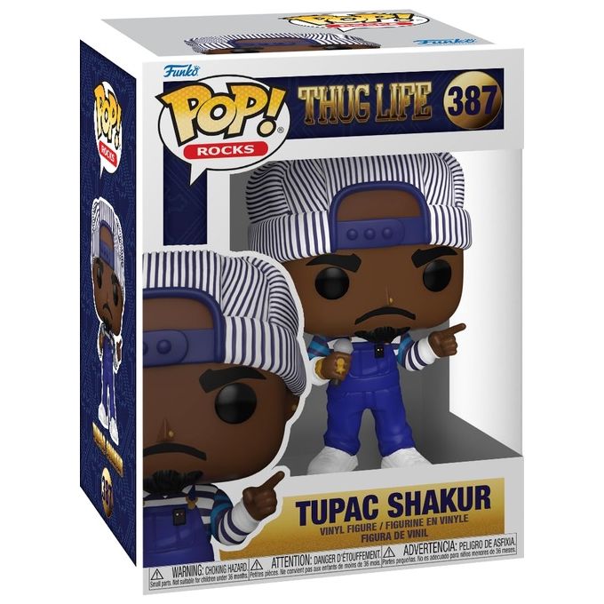 Funko Personaggio 75397 Pop Rocks Tupac Shakur Collezione Icone Musicali ed Elementi Autentici dla Tua Espressione Unica