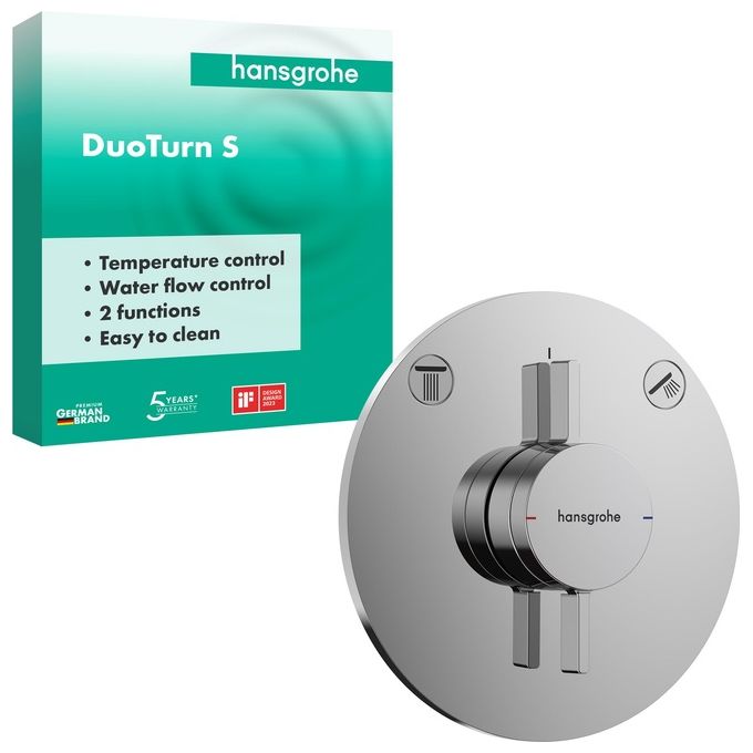 Hansgrohe DuoTurn S Miscelatore ad Incasso per 2 Utenze Cromo