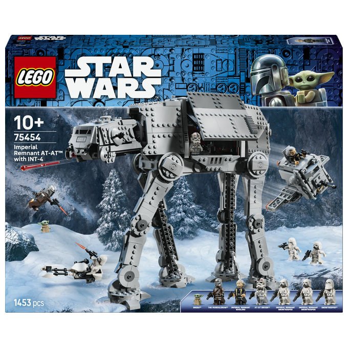 Lego 75454 AT-AT Imperial Remnant con INT-4 Kit con Navetta Speeder Bike 6 Minifigure e 1 Figura 1453 pezzi colore Multicolore