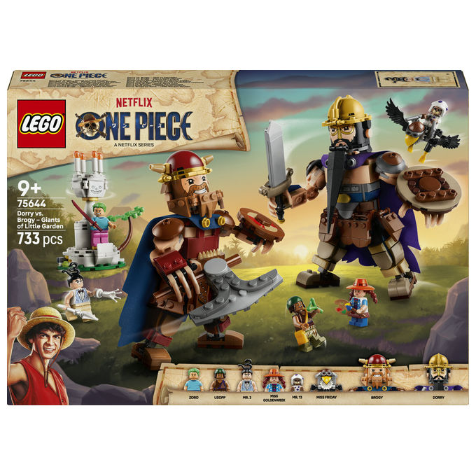 Lego 75644 ONE PIECE Dori Contro Brogi – Giganti di Little Garden Set da Costruzione con 733 Pezzi 8 Figure Snodabili e Accessori colore Multicolore