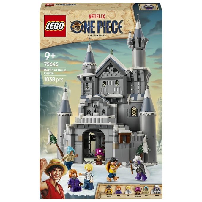 Lego 75645 ONE PIECE Battaglia al Castello di Drum Set da costruzione con 6 Minifigure 1038 pezzi colore Multicolore
