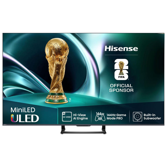 Hisense 75U79Q Smart TV Mini LED 75'' 4K Ultra HD 144Hz Dolby Vision IQ Dolby Atmos VIDAA colore Nero