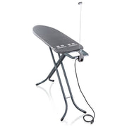 Leifheit 76214 Air Board M Asse da stiro completo con supporto per ferro e rivestimento Thermo-Reflect 400 x 1530 mm colore Grigio