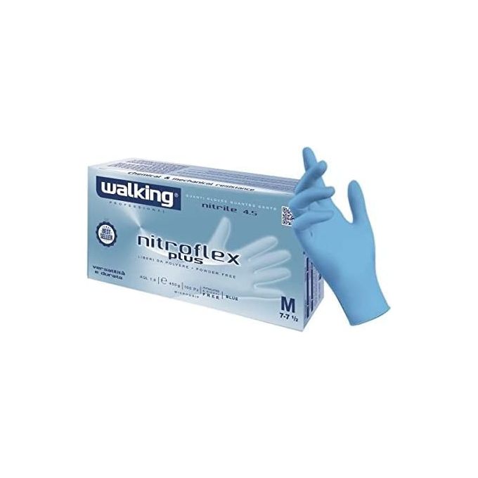 Machieraldo Guanti in Nitrile Nitroflex Plus 100 Pezzi Taglia M