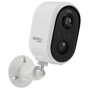 Beghelli 60037 Dom-e Telecamera Outdoor a batteria Wi-Fi Full HD 3MP visione notturna a colori fino a 8 m IP65 resistente all'acqua sensore rilevamento animali registrazione micro SD fino a 256 GB pannello solare incluso colore Nero