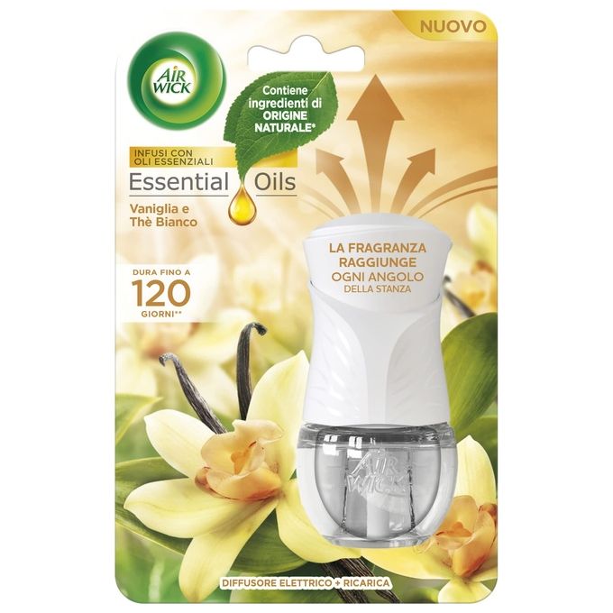 Air Wick Kit Diffusore Elettrico di Oli Essenziali Vaniglia