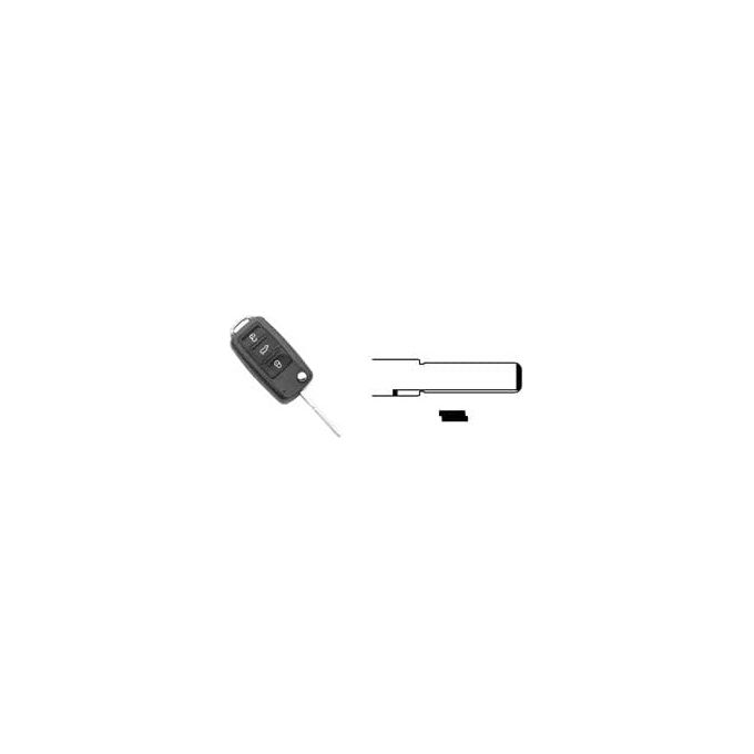 Silca Hu66brs8 Guscio Chiave Auto per Seat-Skoda-Volkswaghen