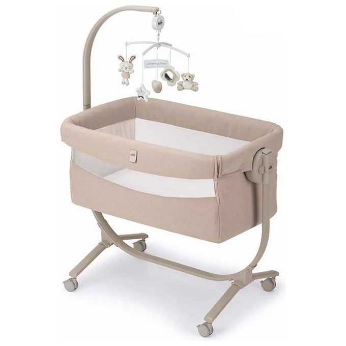 CAM Culla 925 C167 Cullami Beige Rivestimento Lavabile Spaziosa e Confortevole per Neonati