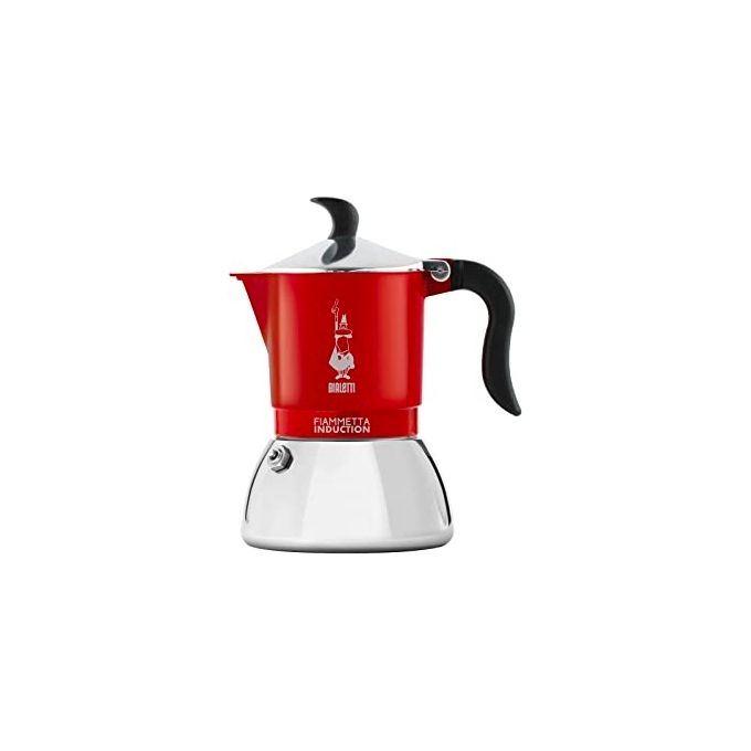 Bialetti Caffettiera Fiammetta Rossa per Induzione 4 Tazze