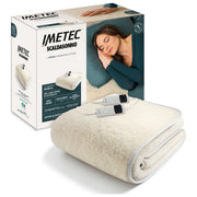 Imetec 26204 Scaldasonno Adapto Plus 100% Lana e Merino Matrimoniale 160x150 cm 150 W 6 Temperature Spegnimento Automatico Cavo Rimovibile Lavabile colore Naturale