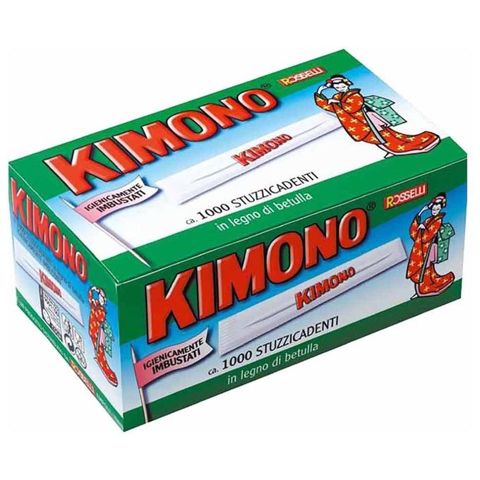 Kimono Stuzzicadenti Scatola Incartati 1000 Pezzi