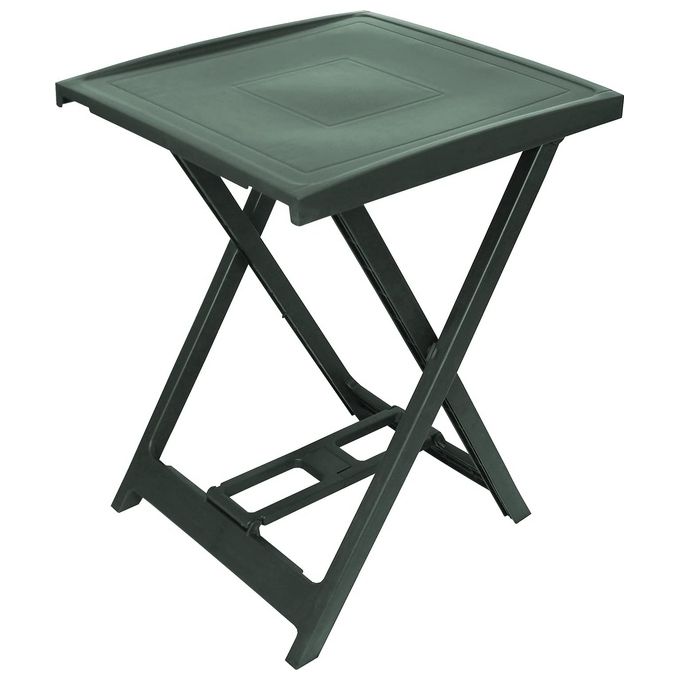 Ipae-Progarden Tavolo in PP Arno Verde Pieghevole 50x47x65hcm