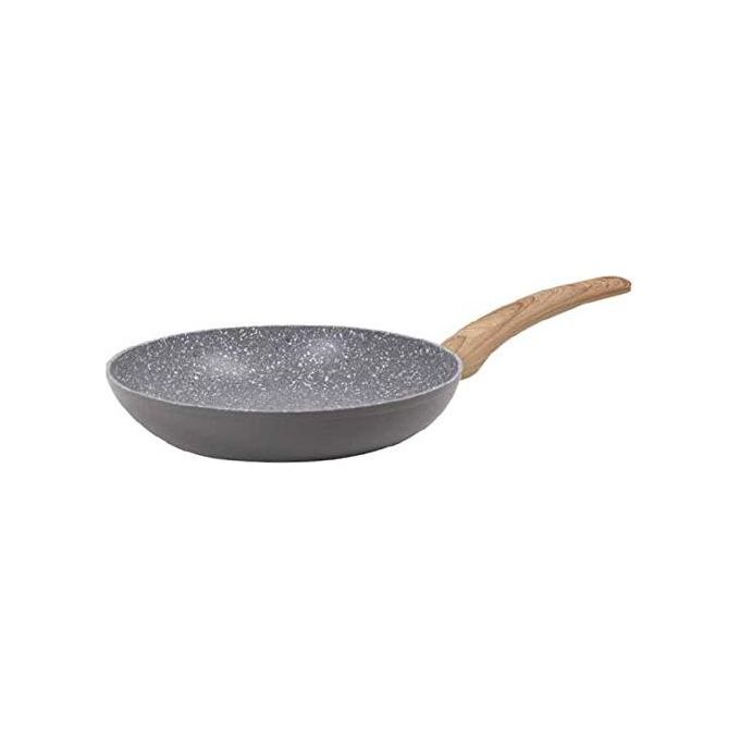 Padella A 1 Manico Atlantic Alluminio Forgiato Grigio, Legno L37xP20,5xA5,5 cm