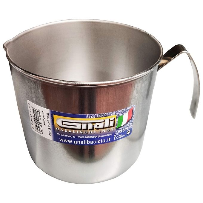 Gnali Bacicio Bollilatte Acciaio Inox Cilindrico 1200cc