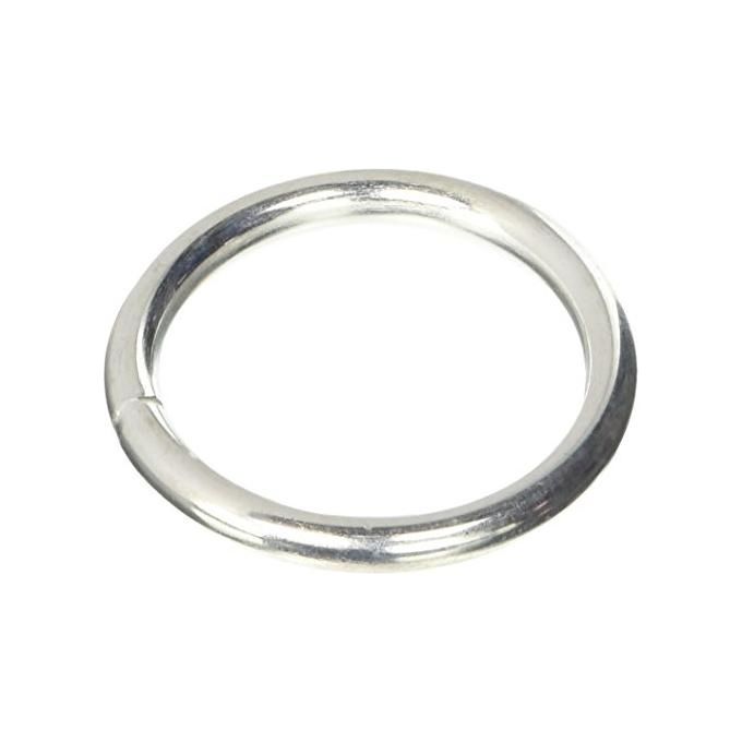 Vigor-Blinky Anelli Saldati Zinco-Cromati 40 Pezzi Filo 6mm Foro 45mm