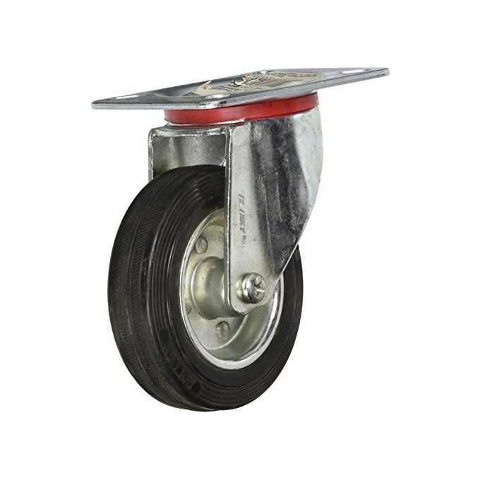Vigor Ruote Gommate Base Girevole 100X28Mm
