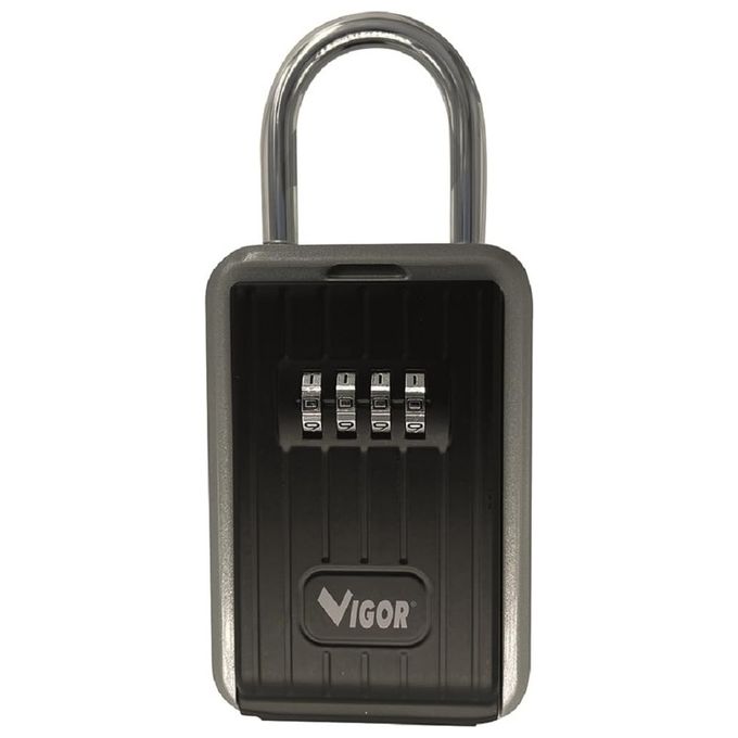 Vigor Cassetta Portachiavi V-PC Padlock con Arco 9x4x12cm