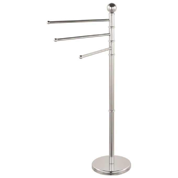 Vigor Portasciugamani Inox 3 Bracci Mobili H. 90cm