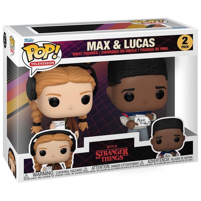 Funko Pop! Stranger Things S4 Max e Lucas 2 Pack