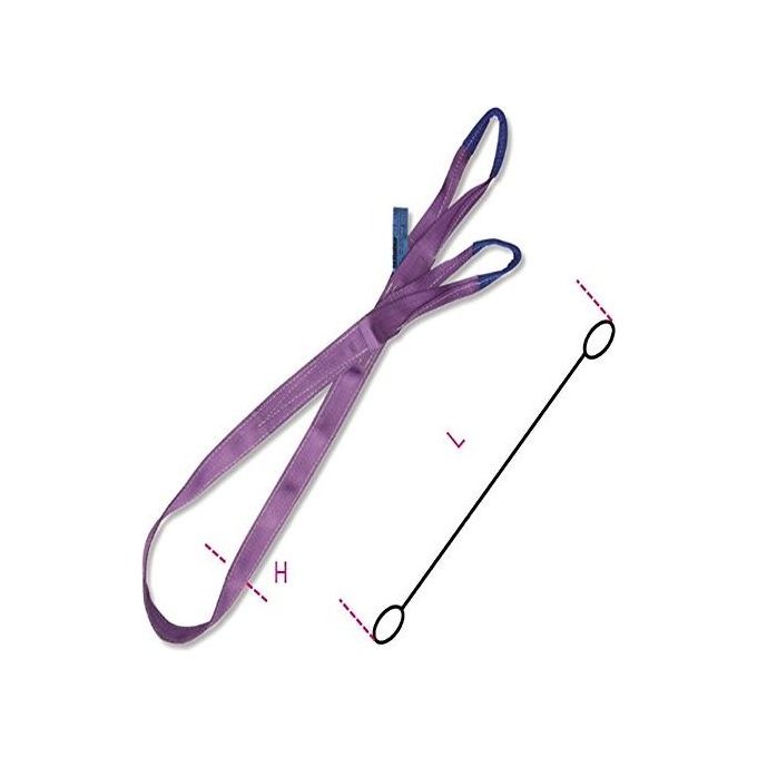 Beta Fasce Di Sollevamento Nastro Piatto A Due Strati M4 Viola 1000Kg