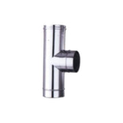 ALA 2000 Ala Gomito T Inox 8 per Riscaldamento Ricambi e Accessori Stufe e Camini